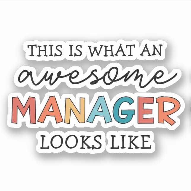 Retro Awesome Manager Funny (Front)