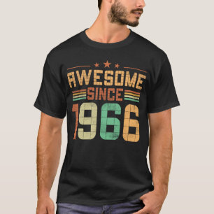 Retro Awesome Since 1966 57th Birthday s 57 Years T-Shirt