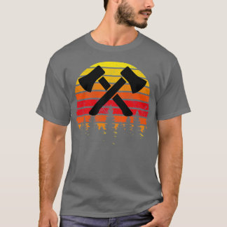 Retro Axe Thrower Cool Axe Throwing 1 T-Shirt