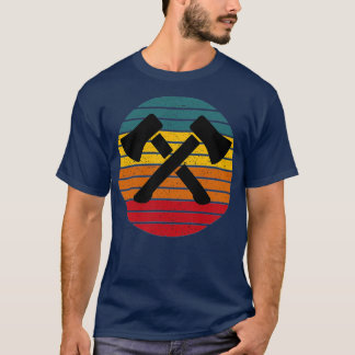 Retro Axe Thrower Cool Axe Throwing T-Shirt