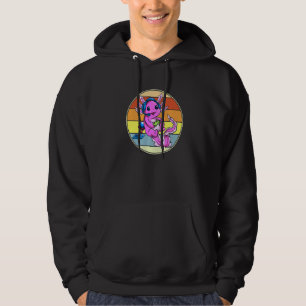 Retro Axolotl Gaming Gamesolotl Mexicanum Gamer Bo Hoodie