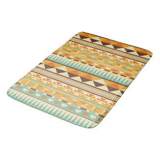 Retro Aztec Pattern Print Bath Mat