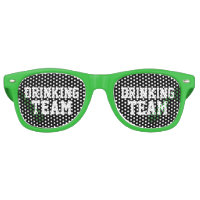 Bachelor vert nuances de fête à boire lunettes d'é