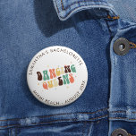 Retro Bachelorette Disco Bride Dancing Queens 2 Inch Round Button<br><div class="desc">Custom Bachelorette Party Retro Dancing Queens trucker hat you can customize with the bride's name,  destination and date. Perfect matching bride party retro design</div>