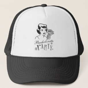Retro Bachelorette Party Trucker Hat