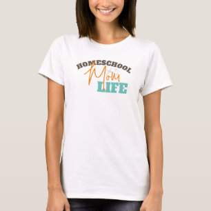 Retro Back to Homeschooling Mom Life T-Shirt