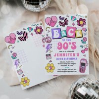 Retro Back To The 90s Party Disco 30th Birthday 