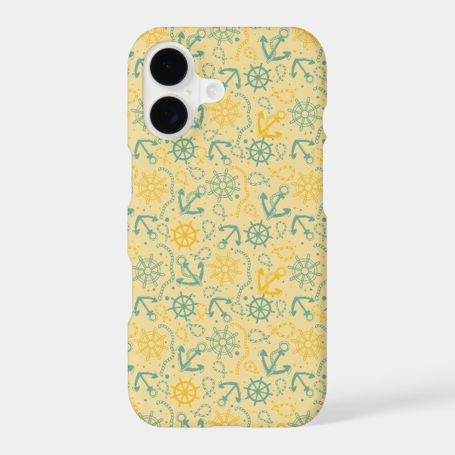Retro background with anchor, ropes (Back)