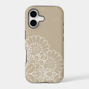 Retro background with lace ornament