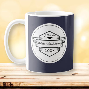 Retro Badge Logo Graduation Class of 2018 Coffee Mug
