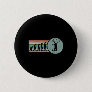 Retro Badminton Evolution Shuttle Vintage Badminto 2 Inch Round Button