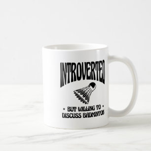 Retro Badminton Shuttle Racket  Coffee Mug