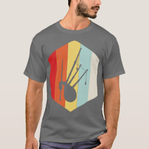Retro Bagpipe Silhouette T-Shirt