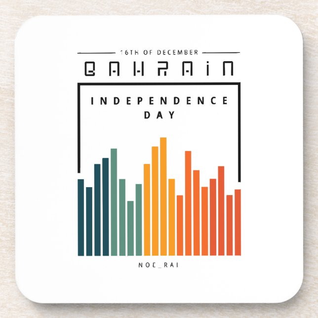 Retro bahrain  coaster (Front)