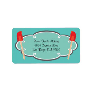 Retro Bakery Cooking address labels