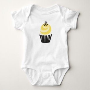 Retro Bakery cupcake Baby Bodysuit