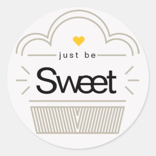 Retro bakery logo for container or packaging classic round sticker