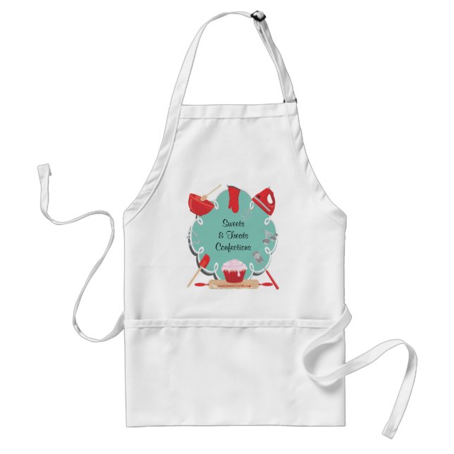 Retro baking and cooking chef's apron (Front)