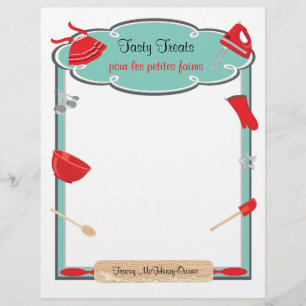 Retro baking and cooking Flyer Letterhead