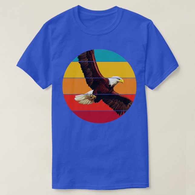 Retro Bald Eagle T-Shirt (Design Front)