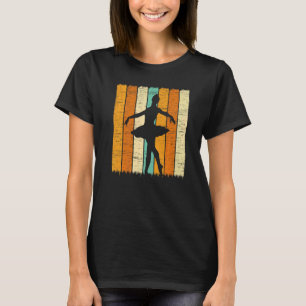 Retro Ballet Ballerina Ballet Dancer Pointe Barre T-Shirt