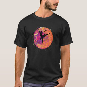 Retro Ballet Girls Ballerina Dancing Pointe Tutu K T-Shirt