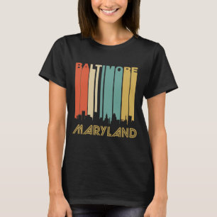 Retro Baltimore Skyline T-Shirt