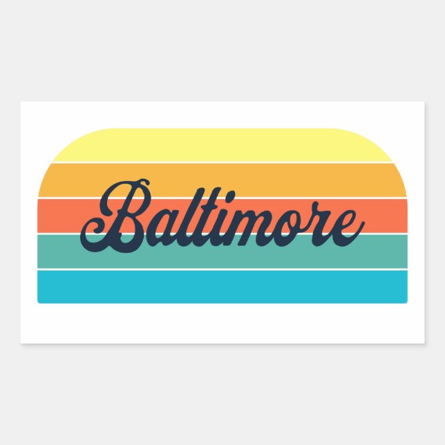 Retro Baltimore Sticker (Front)