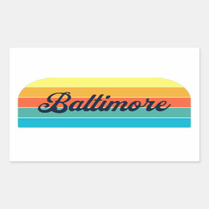 Retro Baltimore Sticker