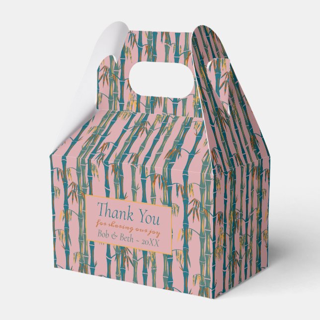 Retro Bamboo Favor Box (Front Side)