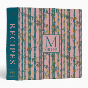 Retro Bamboo Recipe Binder