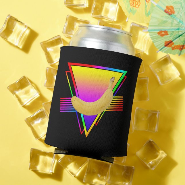 Retro Banana Fruit Can Cooler (In Situ Summer)
