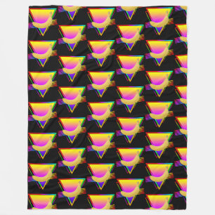 Retro Banana Fruit Fleece Blanket
