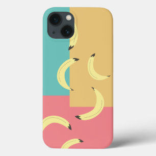 Retro Bananas Colourful Shapes iPhone 13 Case