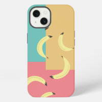 Retro Bananas Colourful Shapes