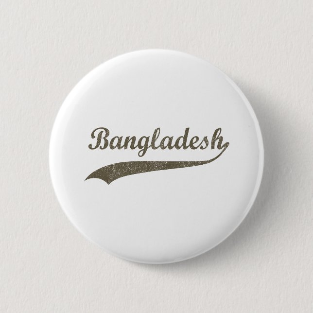 Retro Bangladesh 2 Inch Round Button (Front)