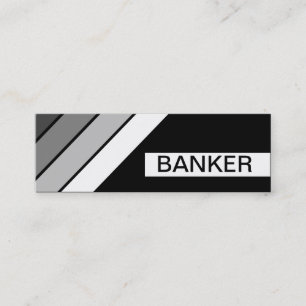 retro BANKER Mini Business Card