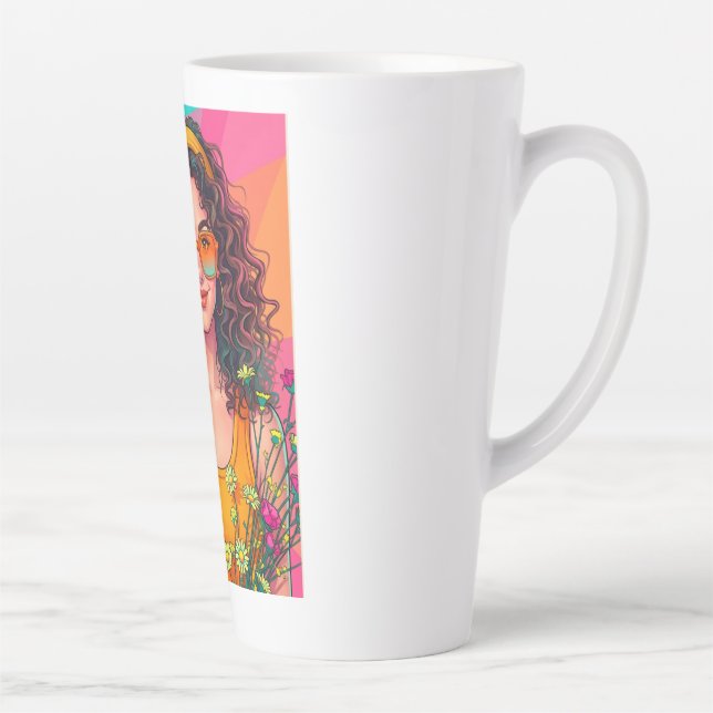 Retro banket latte mug (Right)