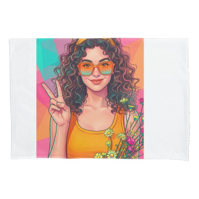 Retro banket pillowcase (Front)