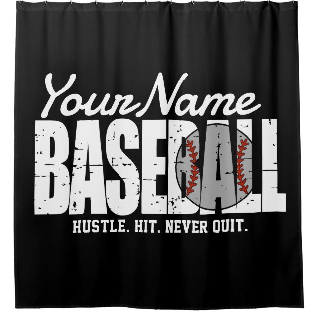 Retro Baseball ADD NAME Pinstripe Team Player (Front)