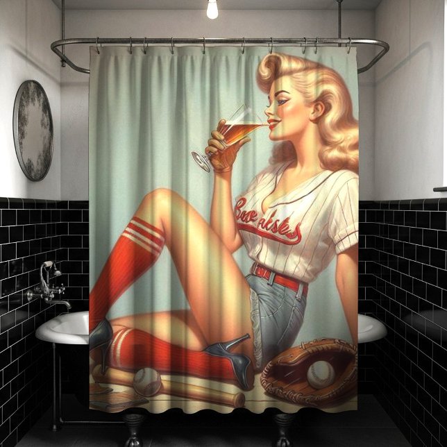 Retro Baseball Girl Painting (Creator Uploaded)