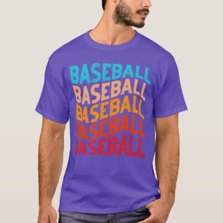 Retro Baseball Hippie Women Sports retro T-Shirt
