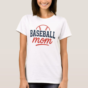 Retro Baseball Mom Personalized Game T-Shirt