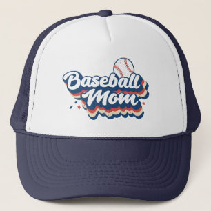 Retro Baseball Mom Trucker Hat
