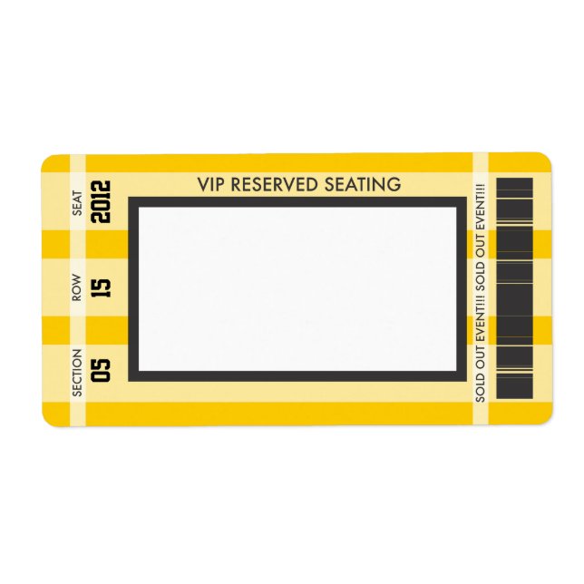 Retro Baseball Print Your Own Address Label (Front)