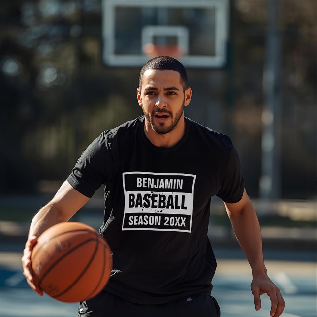 retro Baseball Season 20XX black T-Shirt (Creator Uploaded)