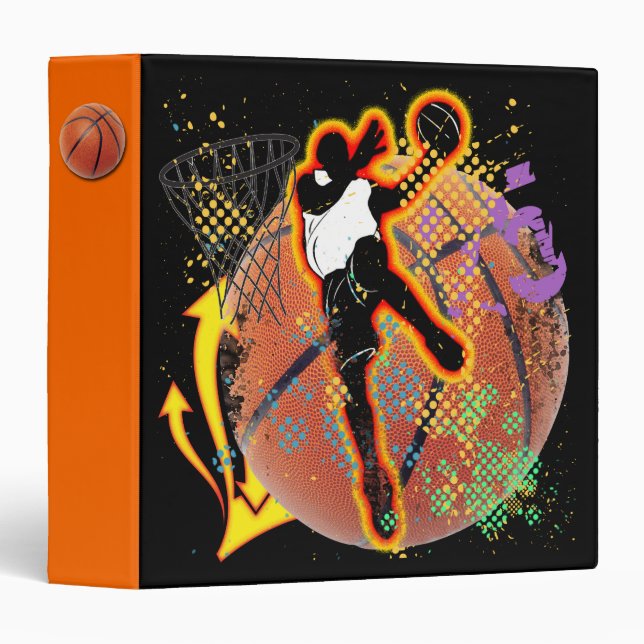 RETRO BASKETBALL BINDER (Front/Spine)