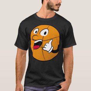 Retro Basketball Funny toon Basketballer T-Shirt