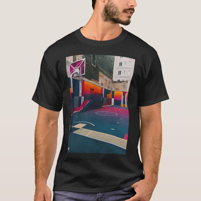 Retro Basketball T-Shirt (Front)