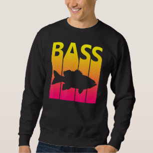 Retro Bass Fishing Sweatshirt